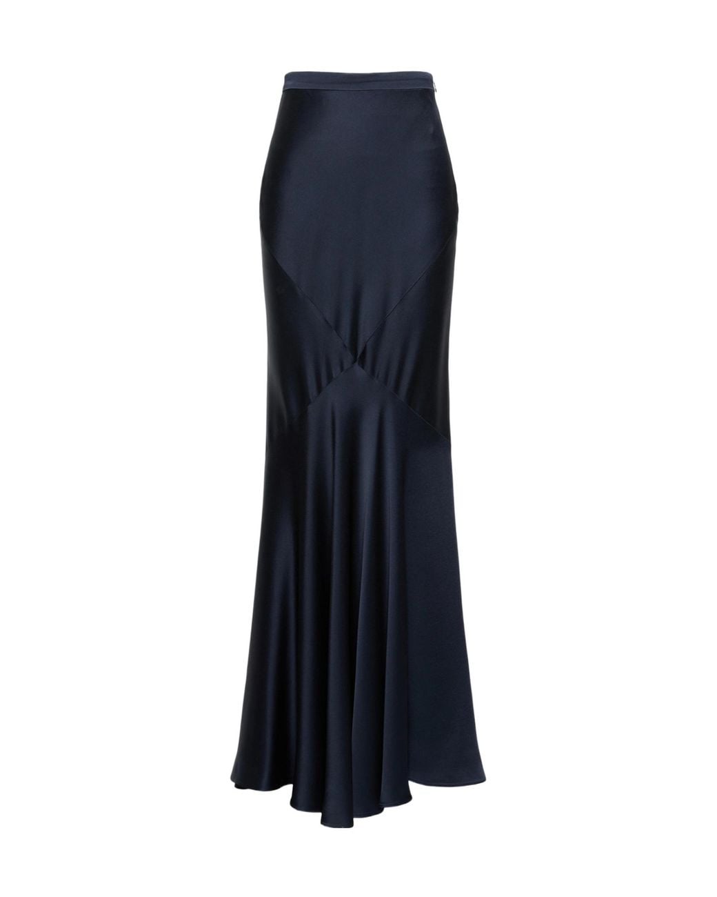 Max Mara Blue Studio Mseacerbo Maxi Satin Skirt