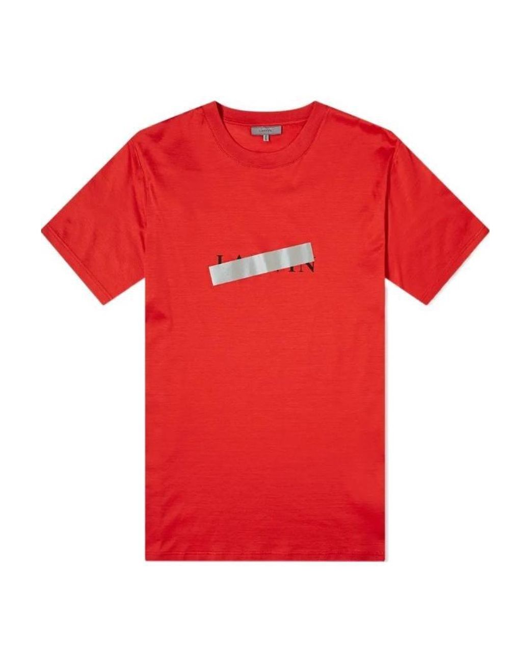 Lanvin Red Logo Details T-Shirt for men