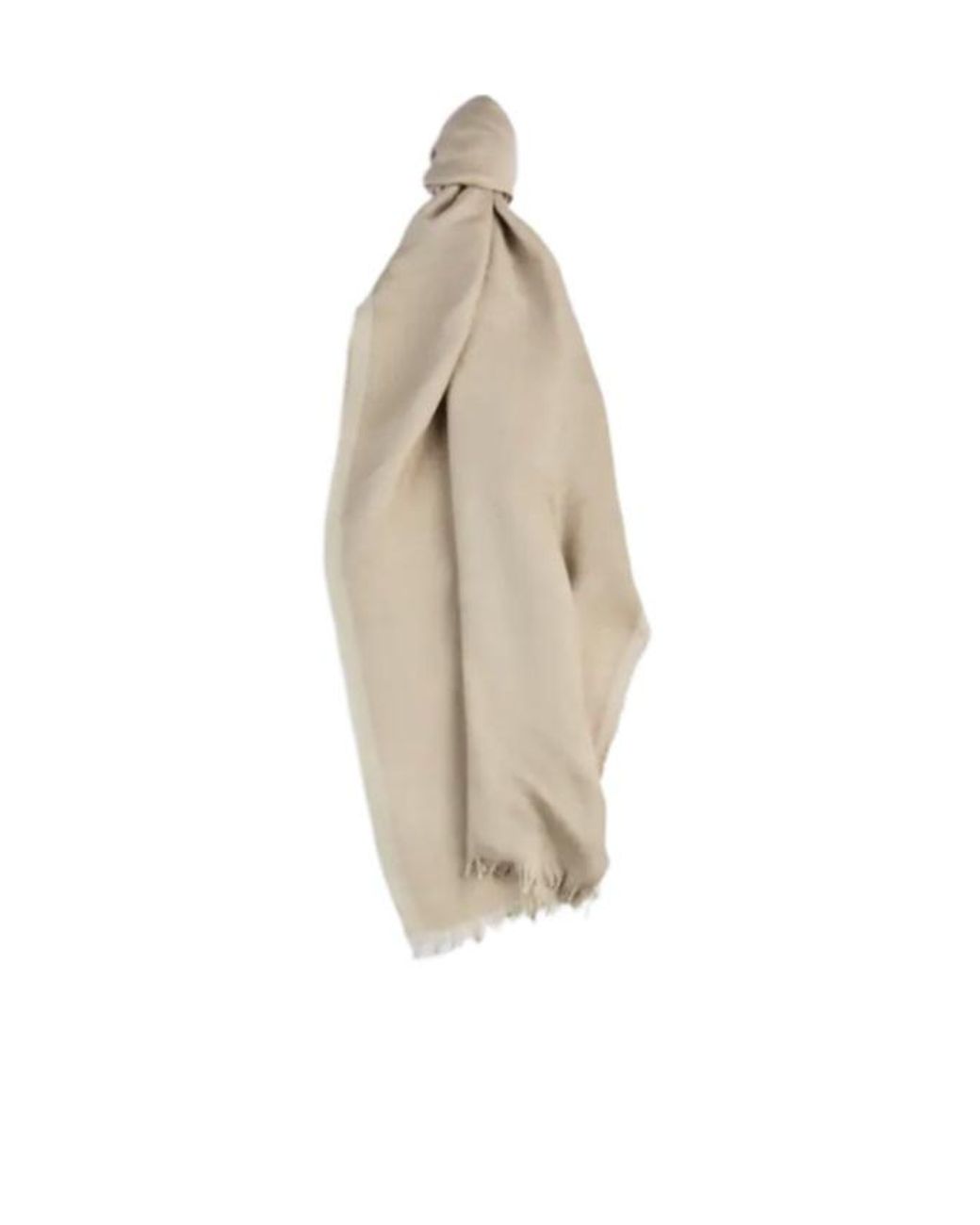 Fay White Double-Face Fringed Scarf for men