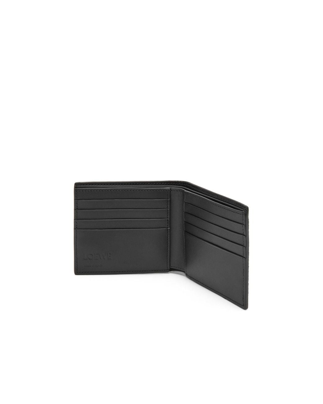 Loewe Black Logo Embossed Bifold Wallet for men