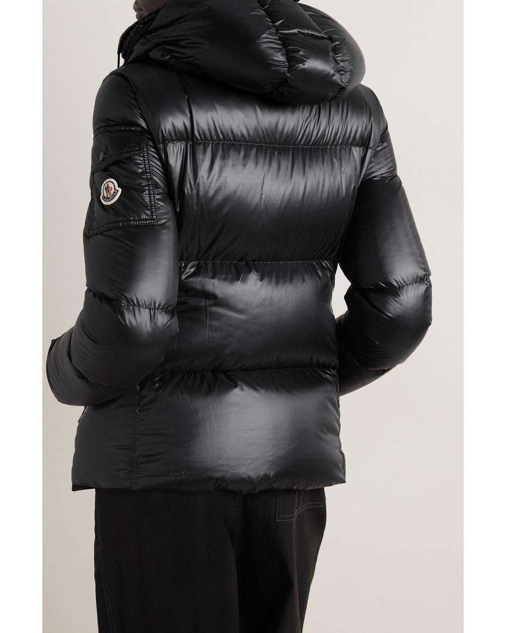 Moncler Black Fourmine Hooded Down Jacket