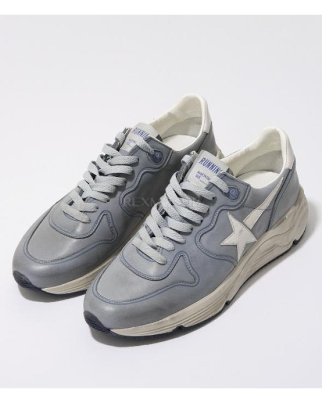 Golden Goose Deluxe Brand Gray Running Sole Low-Top Sneakers for men