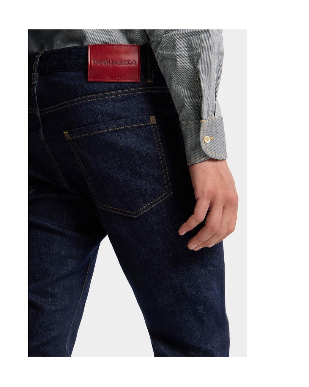 DSquared² Blue Teddy Denim Jeans for men