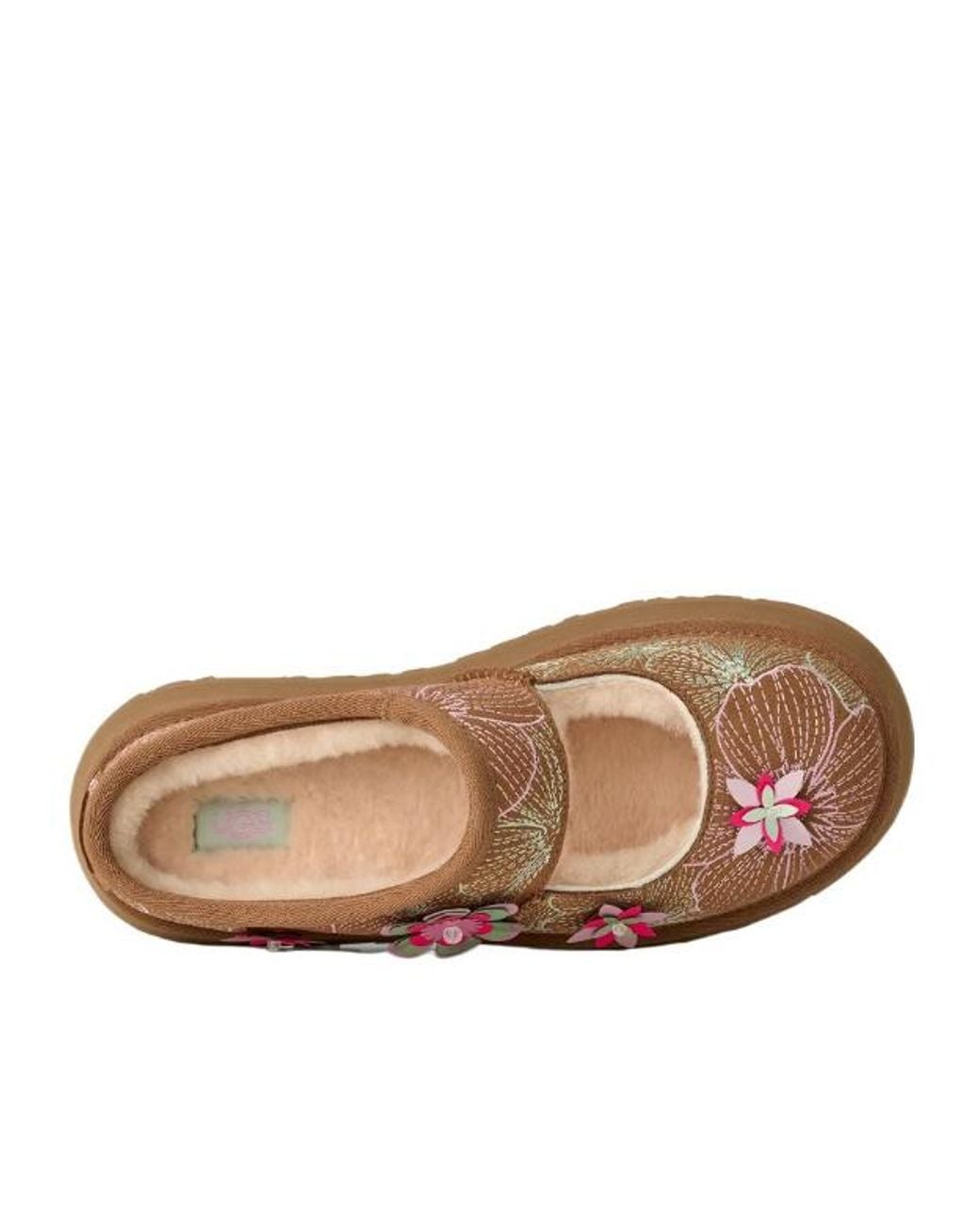 Ugg Brown Bea Mary Jane Meadow Flat Shoes