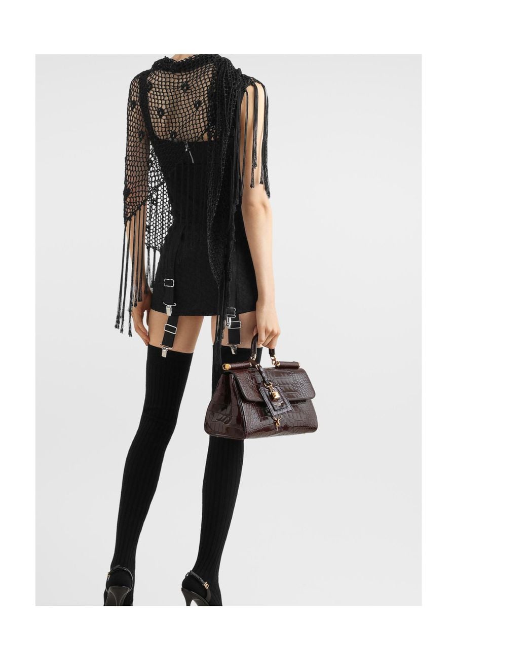 Dolce & Gabbana Black Bustier Top