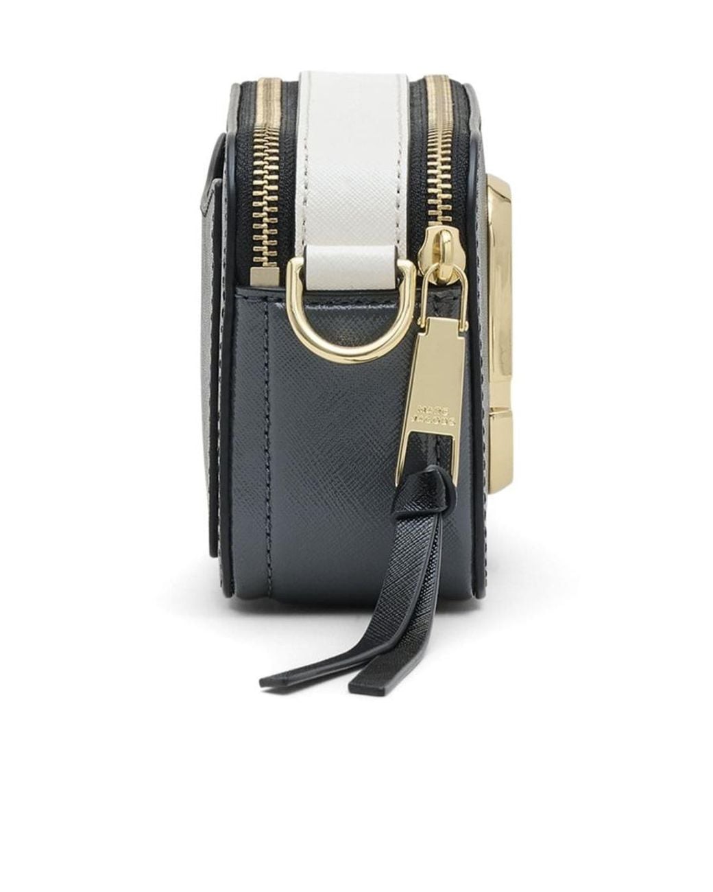 Marc Jacobs Black The Snapshot Logo Plaque Crossbody Bag