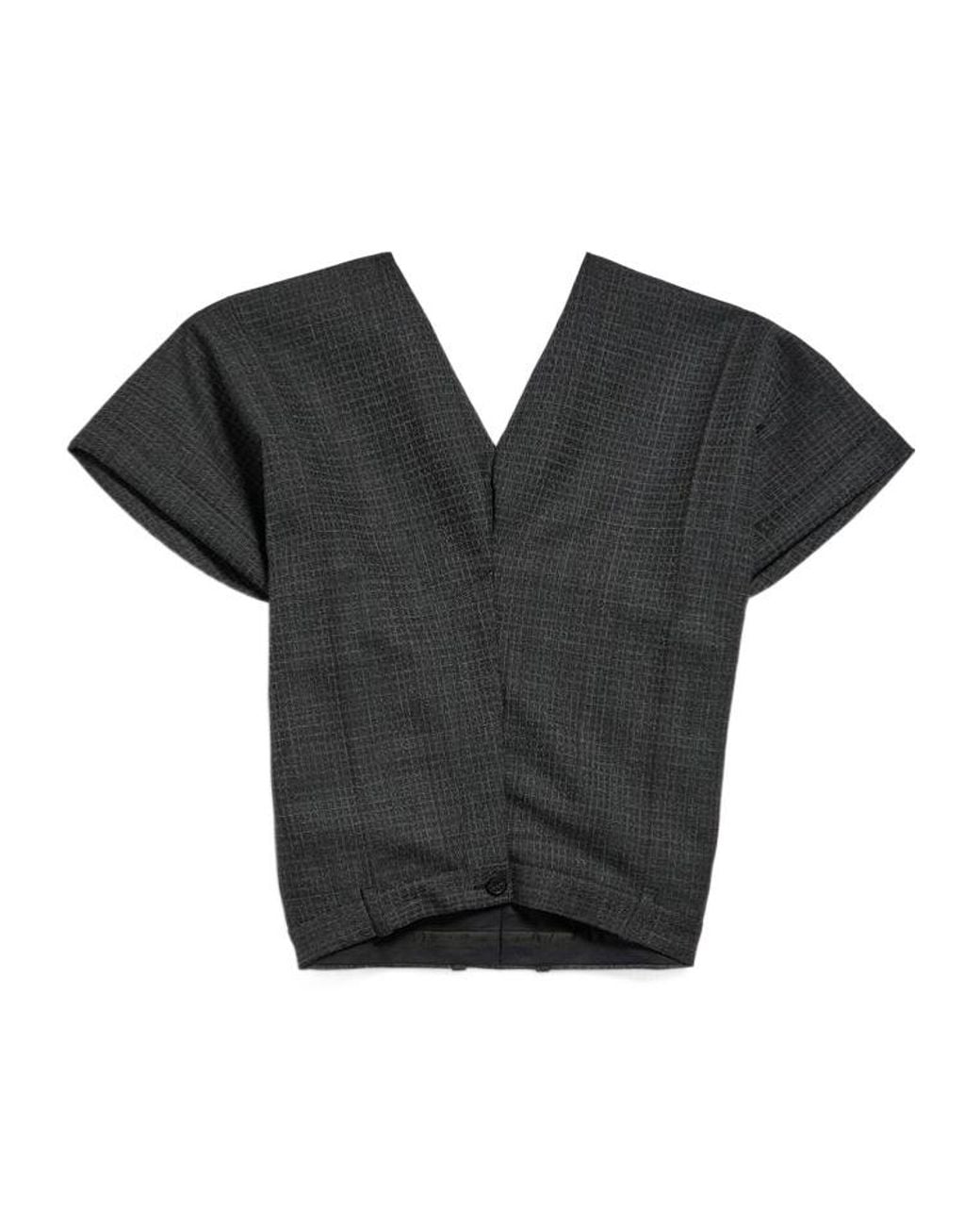 Balenciaga Black Tailored Pants Top