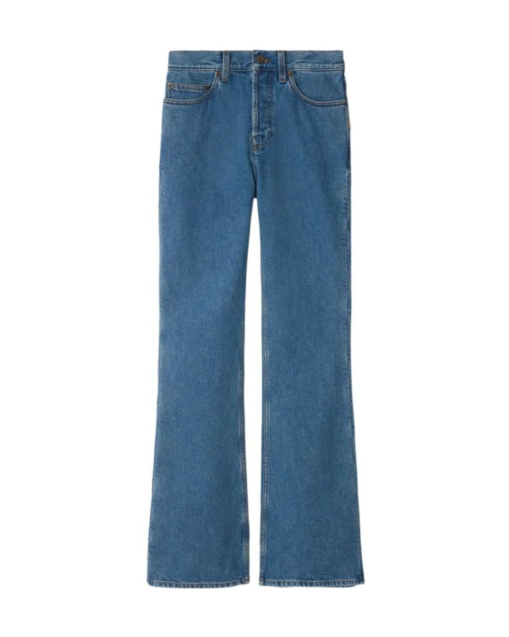 Burberry Blue High Waist Bootcut Jeans