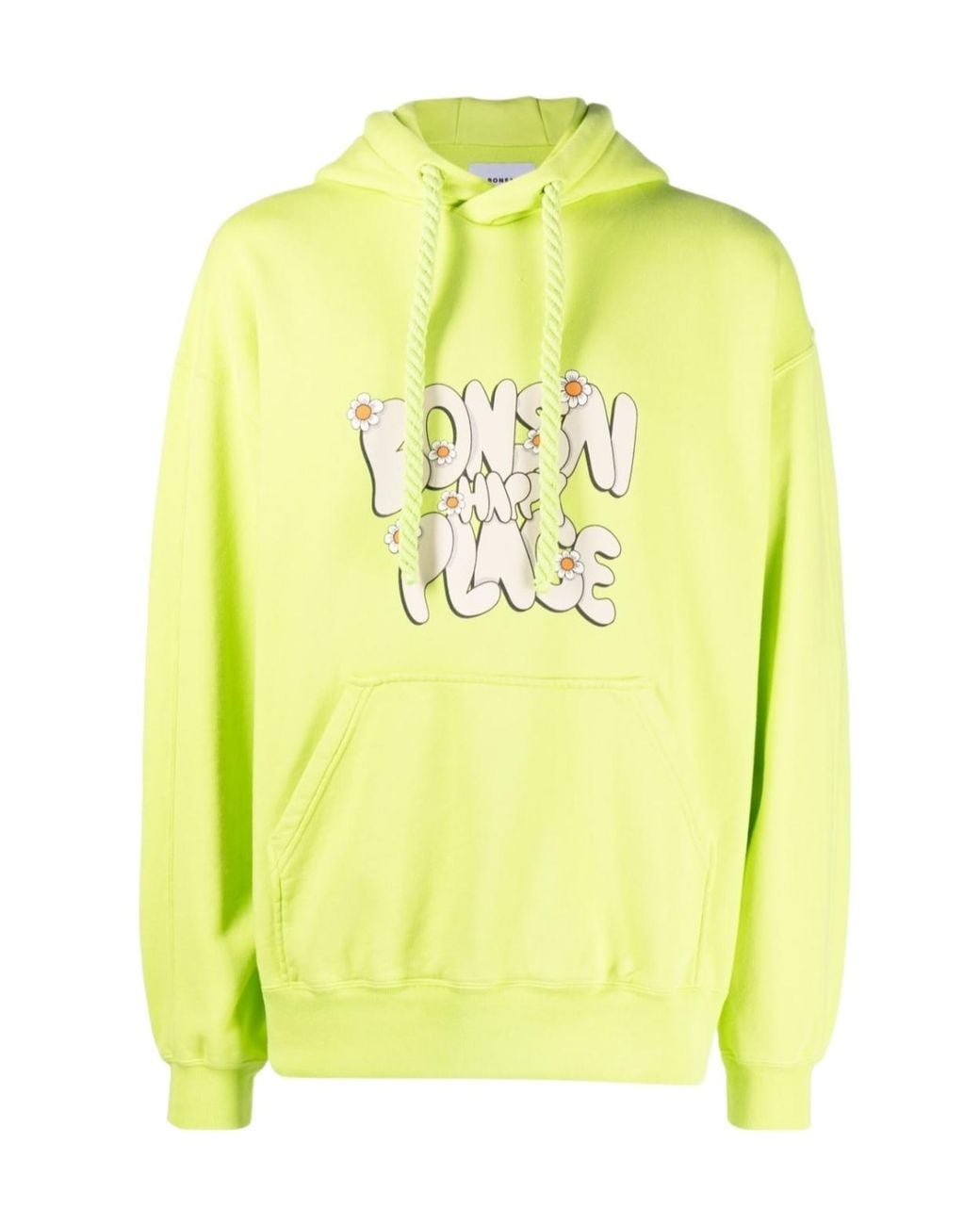 Bonsai Yellow Long-Sleeved Hooded Sweater for men