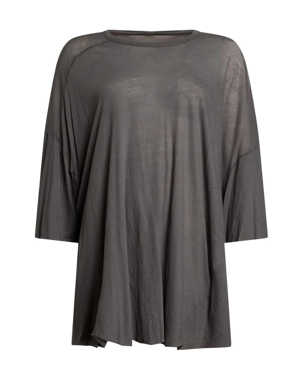 Rick Owens Gray Oversized T-Shirts