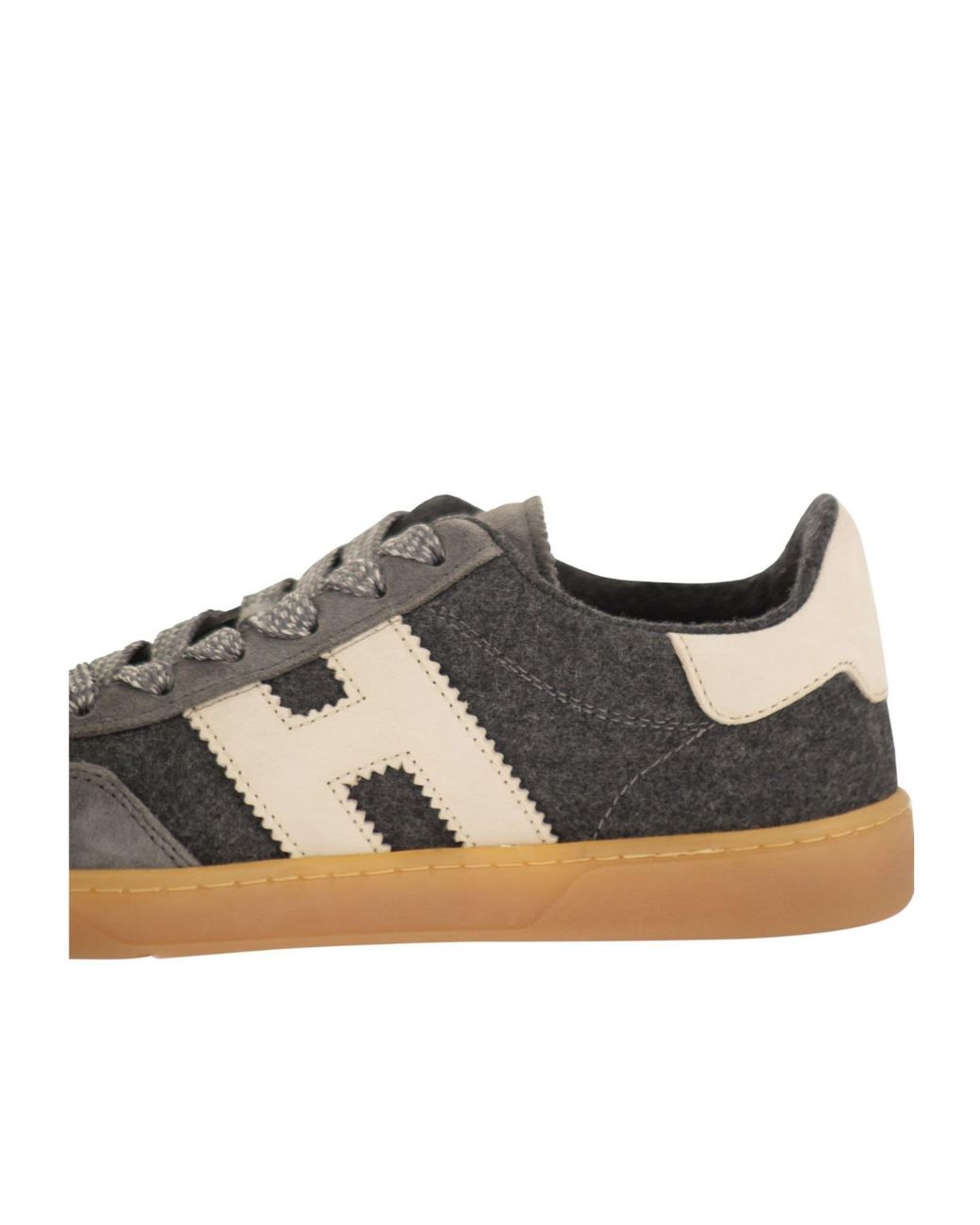 Hogan Brown Round-Toe Sneakers