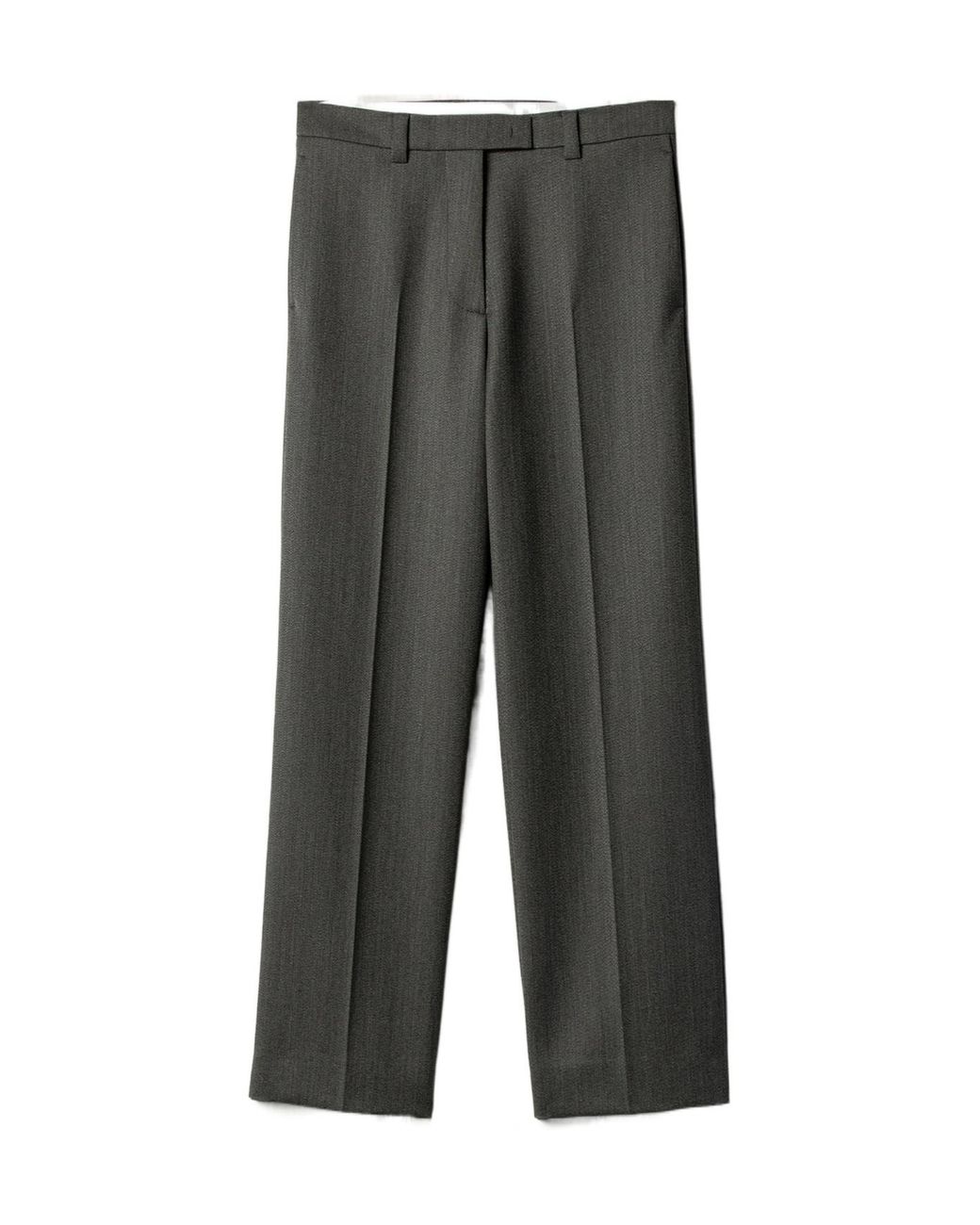 Miu Miu Gray Cover Fabric Trousers