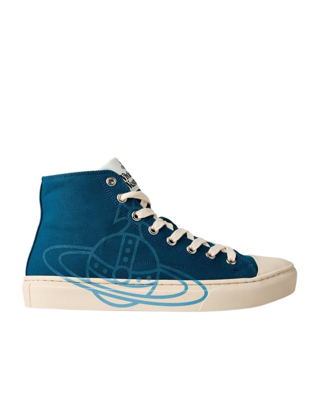 Vivienne Westwood Blue Lace-Up High-Top Sneakers