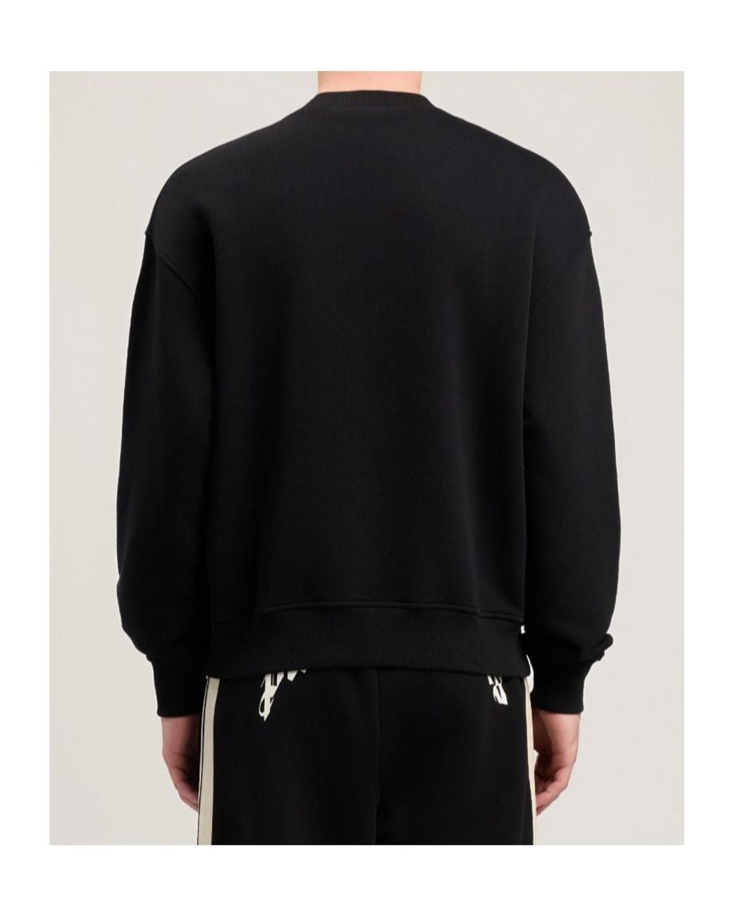 Palm Angels Black Bear Patch Sweatshirt for men