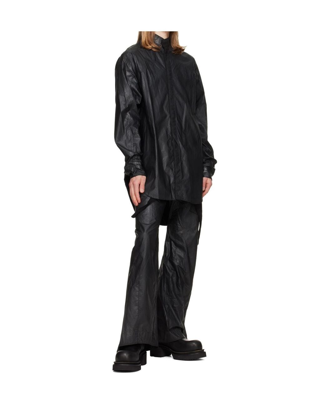 Julius Black Jet Trousers for men