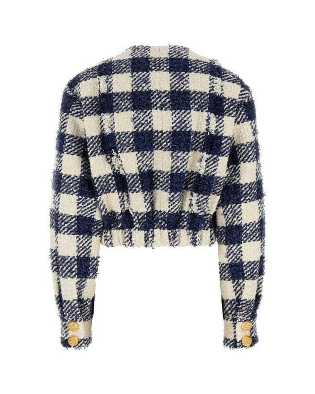 Balmain Blue Coats & Jackets