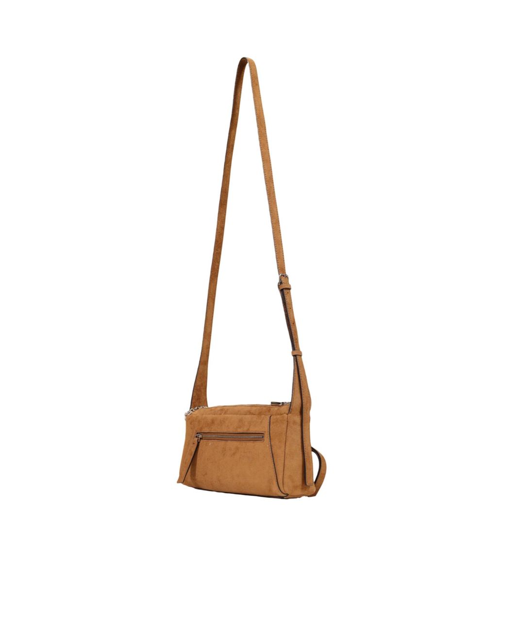 Guess White Zippered Shoulder Bag
