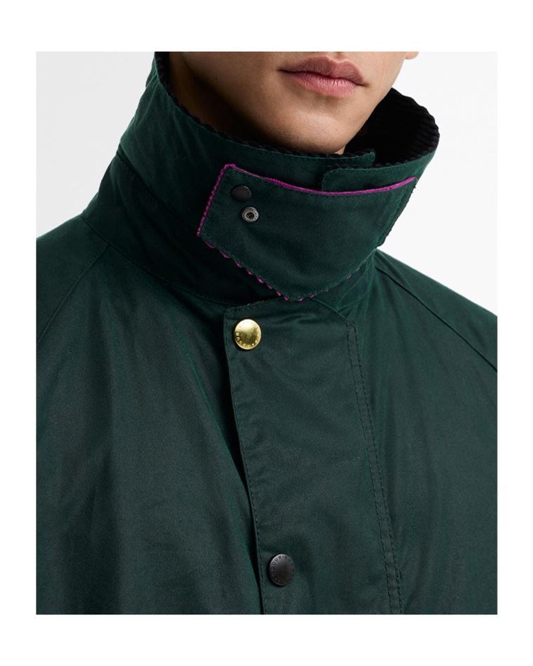 Barbour Green X Paul Smith Gamefair Zip-Up Coat for men