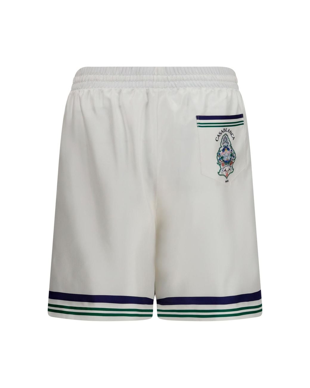 Casablanca Gray Hotel Crest Shorts for men