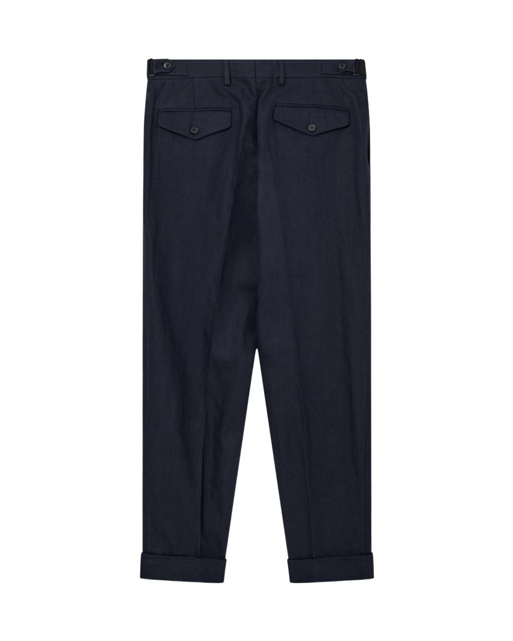 Dries Van Noten Blue Belt-Loop Casual Pants for men