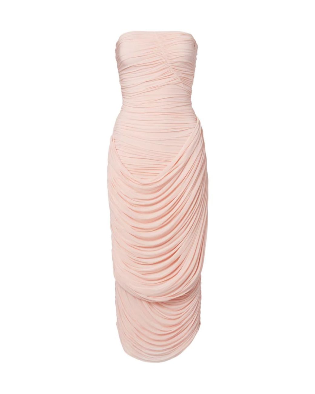 Magda Butrym Pink Draped Midi Dress