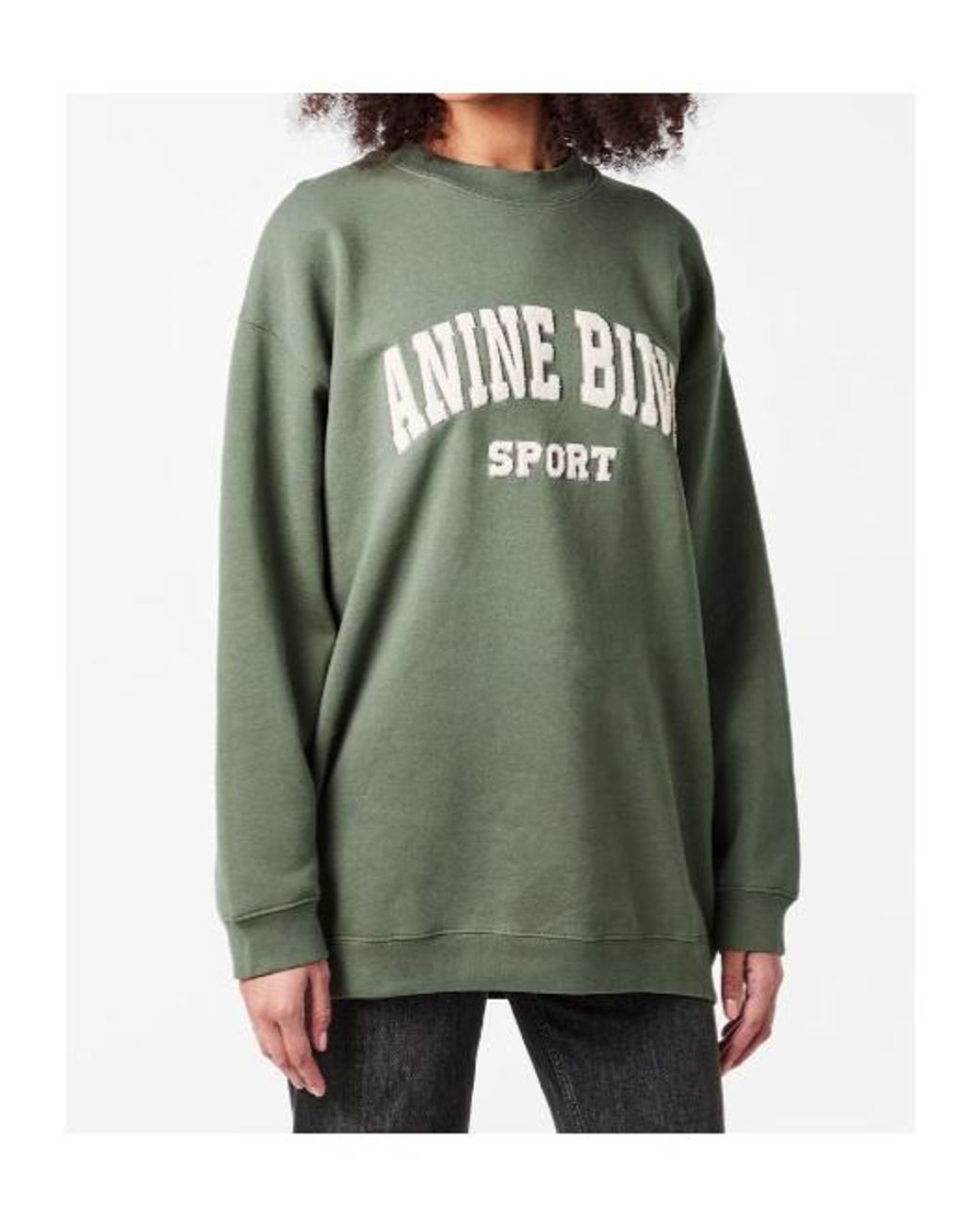 Anine Bing Green Long-Sleeved Sweatshirt