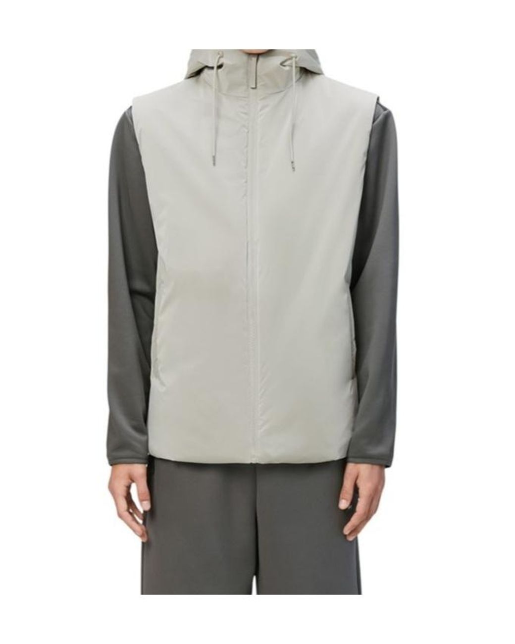 Rains White Lohja Gilet for men