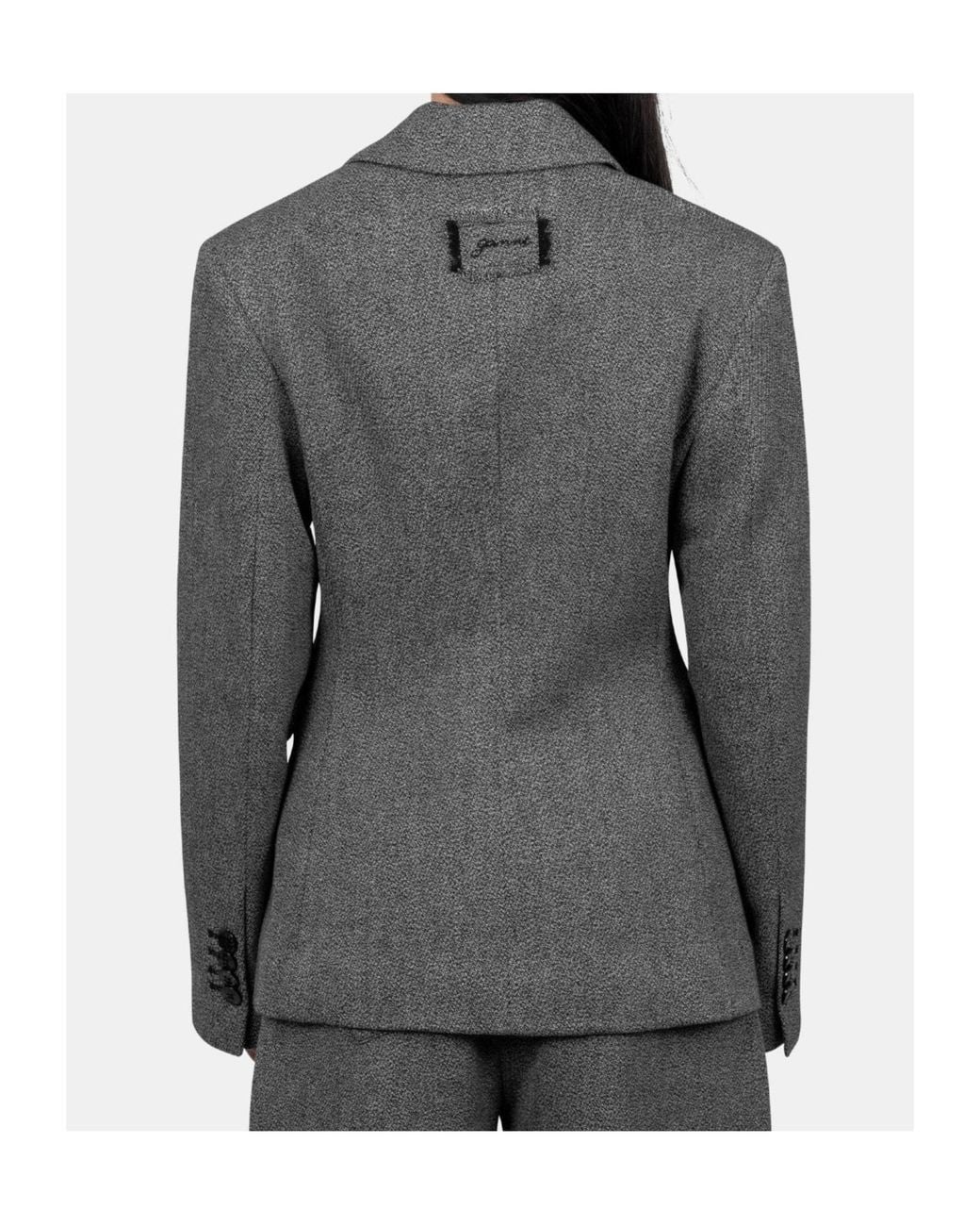 Ganni Gray Suiting Blazer