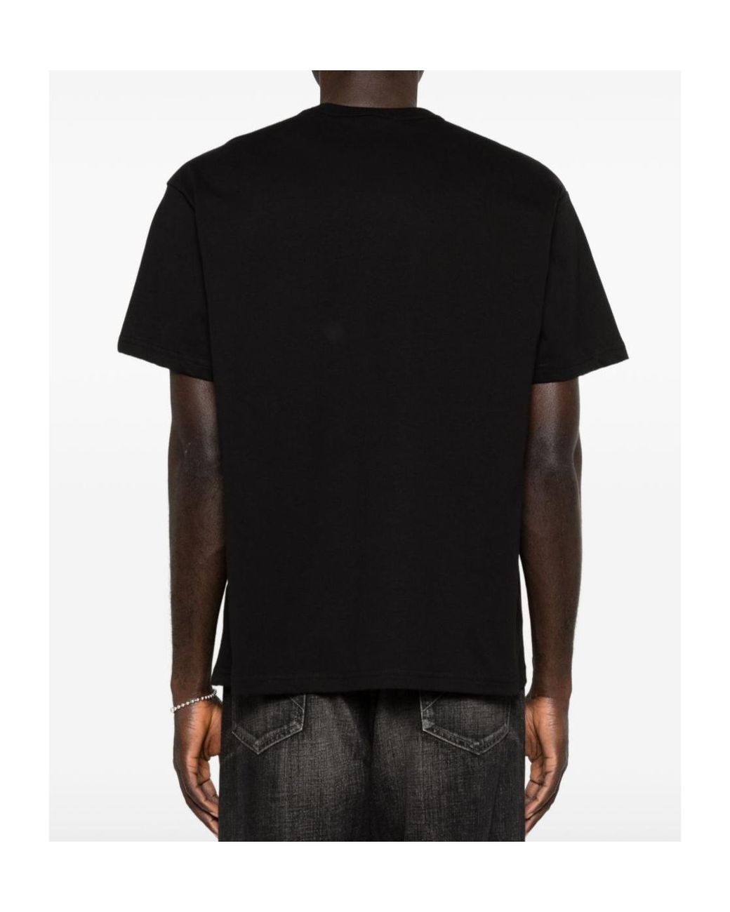 Versace Jeans Black Couture Logo Patch T-Shirt for men