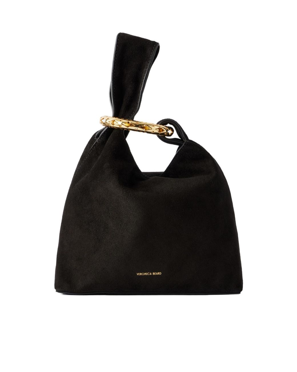 Veronica Beard Black Handbag Decorated With A Bracelet