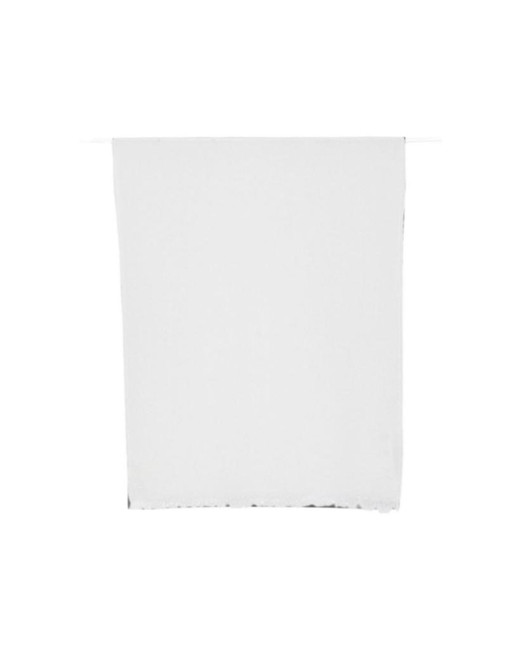 Fabiana Filippi White Sequin-Embellished Frayed Scarf
