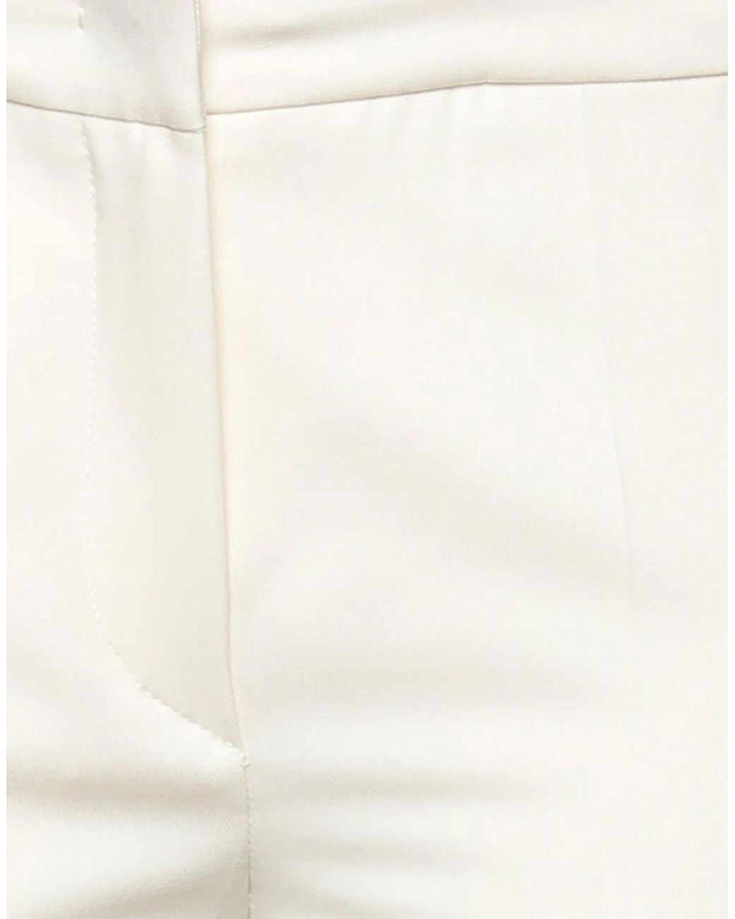 Sportmax White Minimal Stretchtwill Trousers