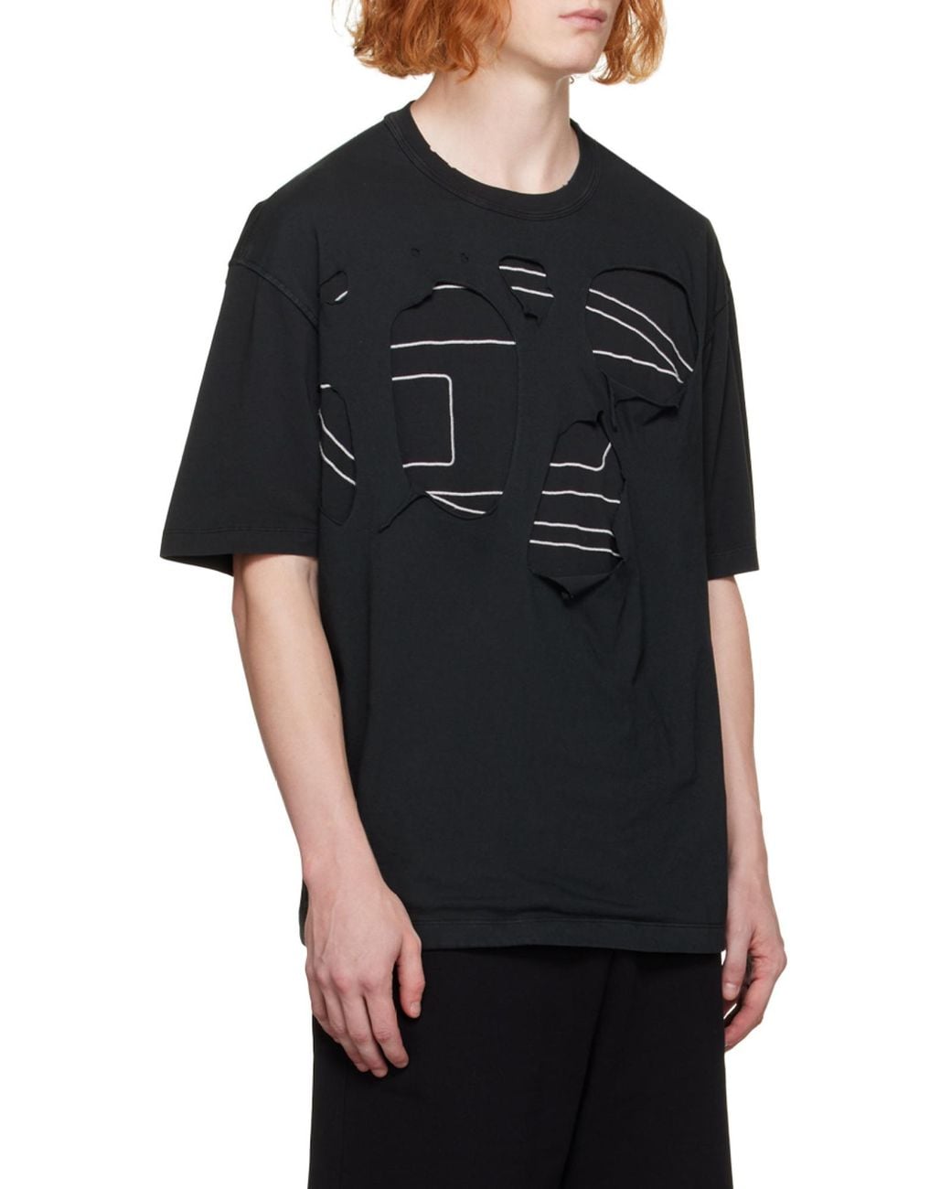 DIESEL Black Short-Sleeve T-Shirt for men