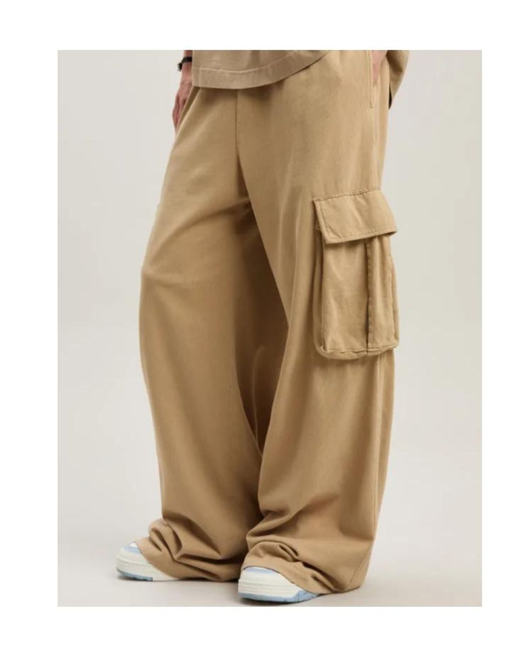 Palm Angels Natural Cargo-Pockets Sweatpants for men