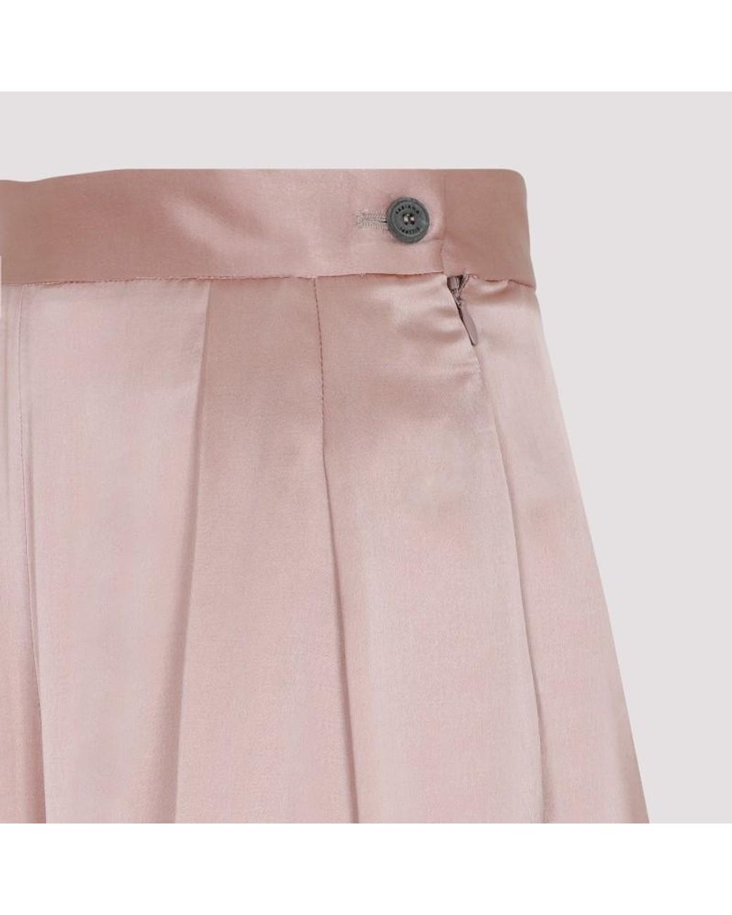 Fabiana Filippi Pink Pleated Detail Casual Pants