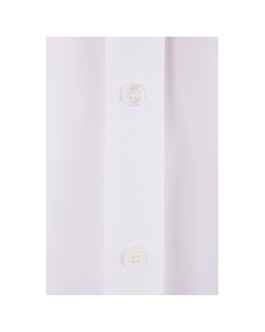 McQueen White Long Sleeved Buttoned Poplin Shirt