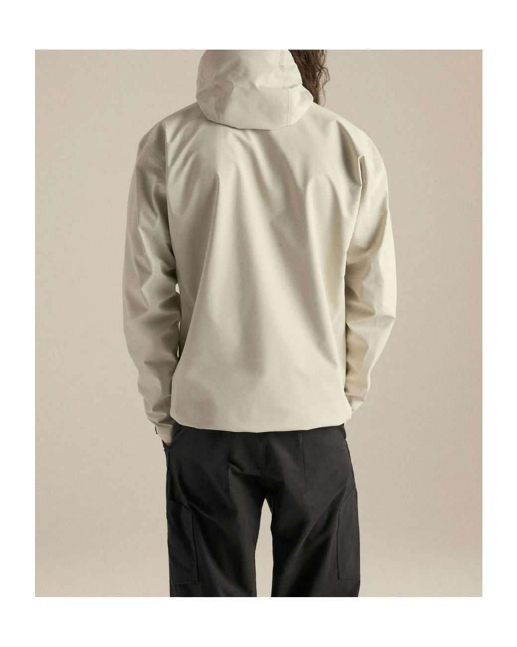 Arc'teryx White Beta Hooded Jacket for men