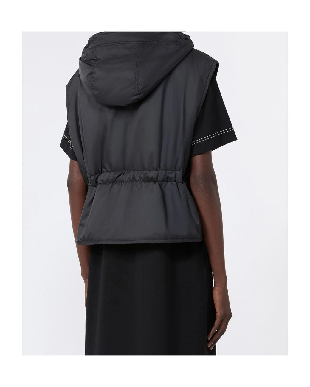 Weekend by Maxmara Black Reversible Padded Hooded Jacket