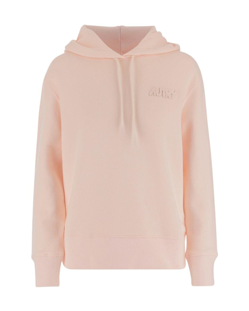 Autry Pink Tonal Logo Hoodie