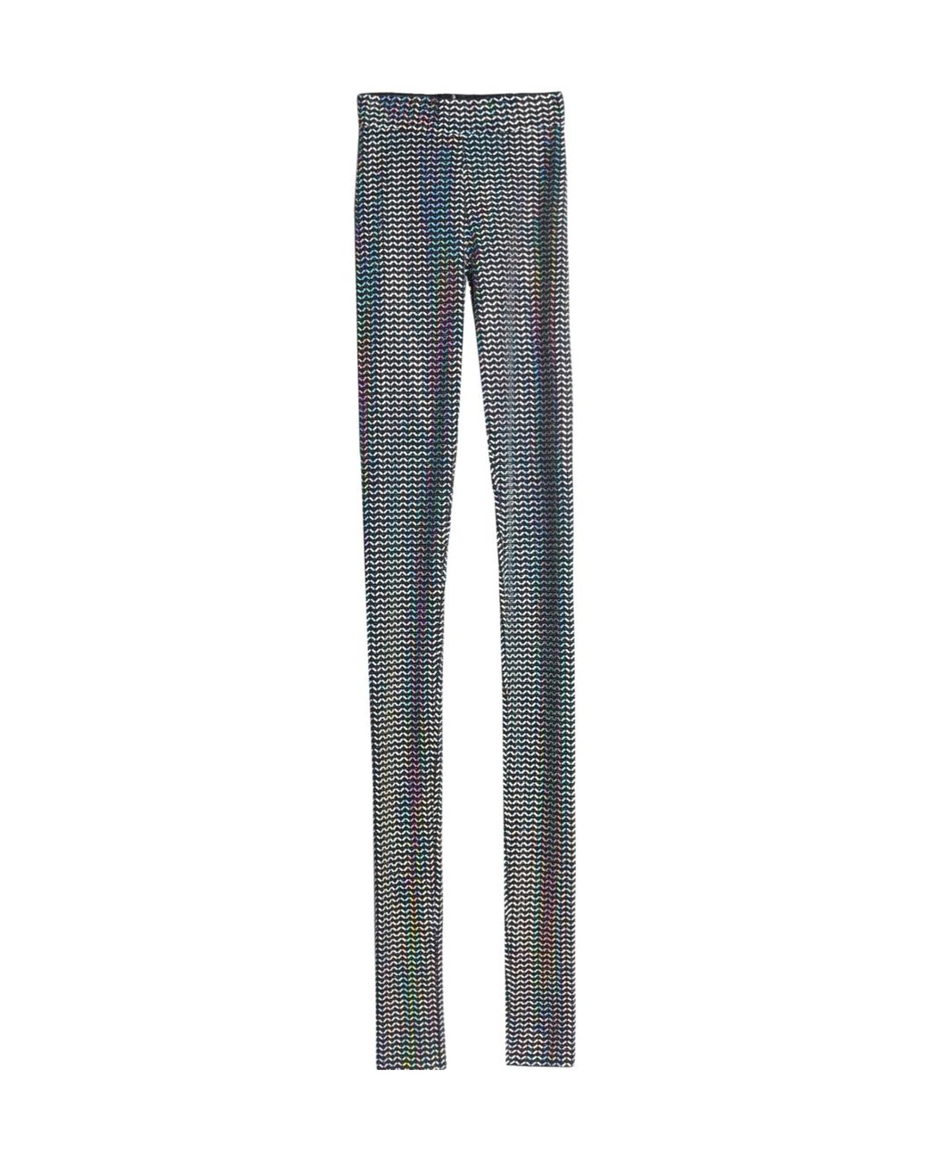 Dolce & Gabbana Blue Two-Tone Knitted Leggings