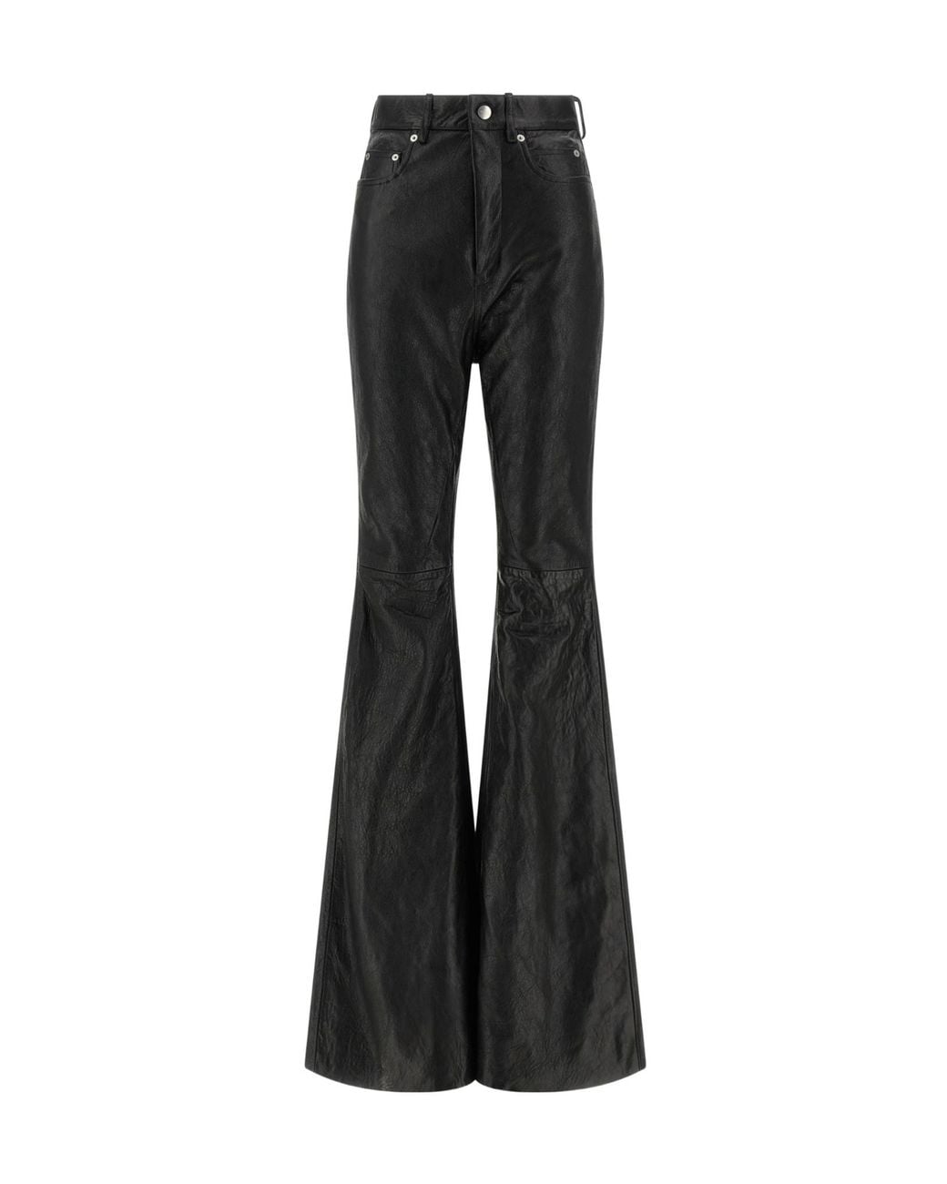 Rick Owens Black Bolan Bootcut High-Rise Pants