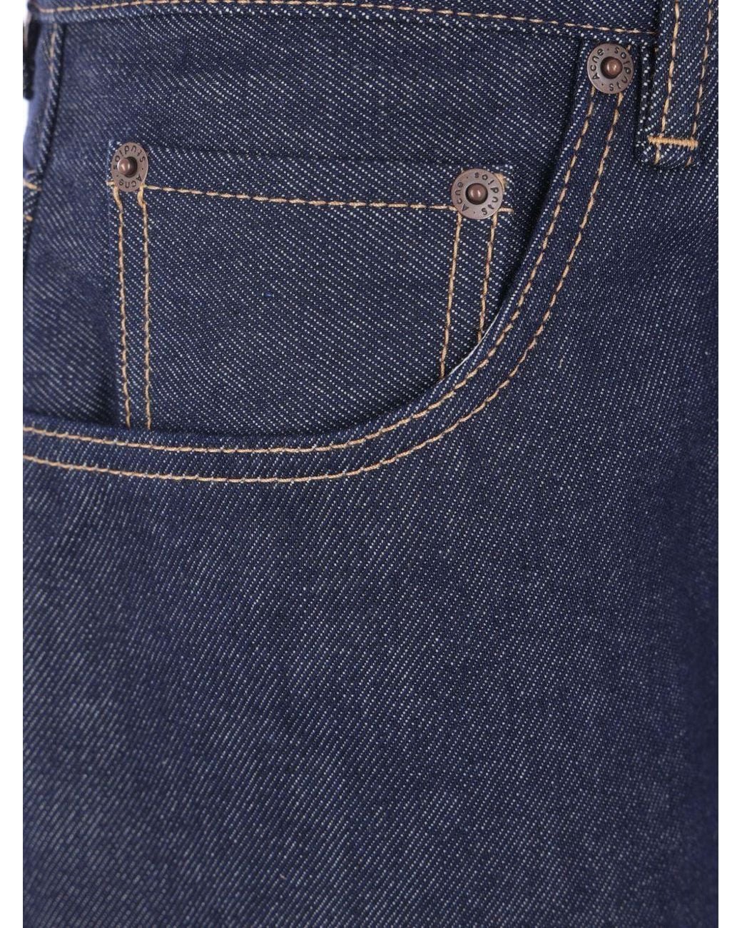 Acne Blue Wide Leg Jeans for men