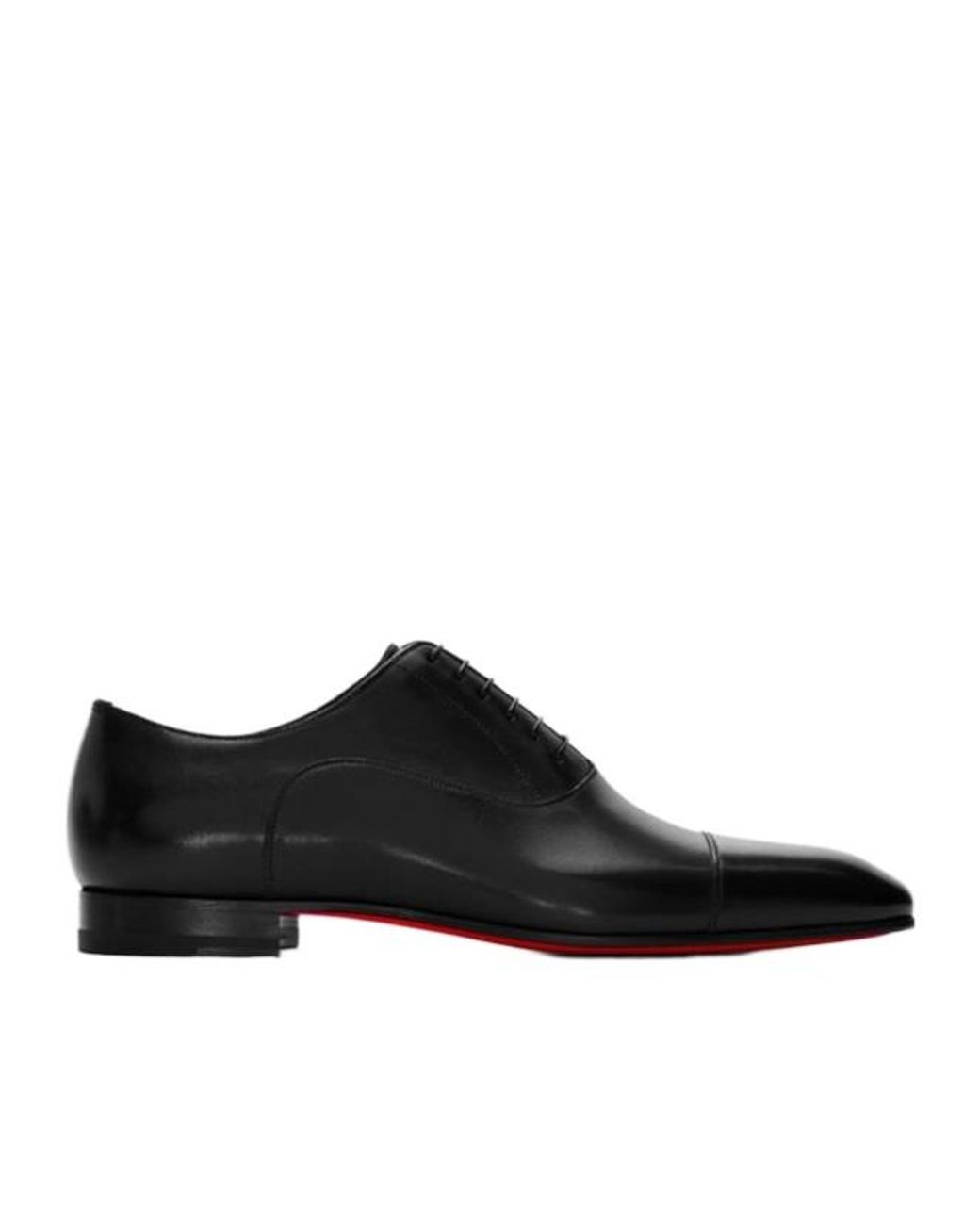 Christian Louboutin Black Lace-Up Business Formal Shoes for men