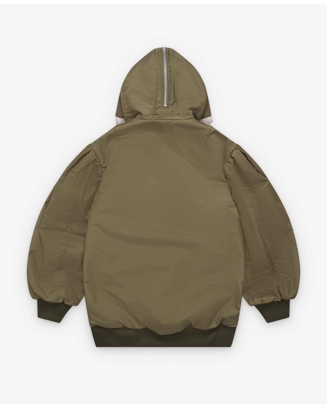 Simone Rocha Green Oversized Split-Hood Jacket for men