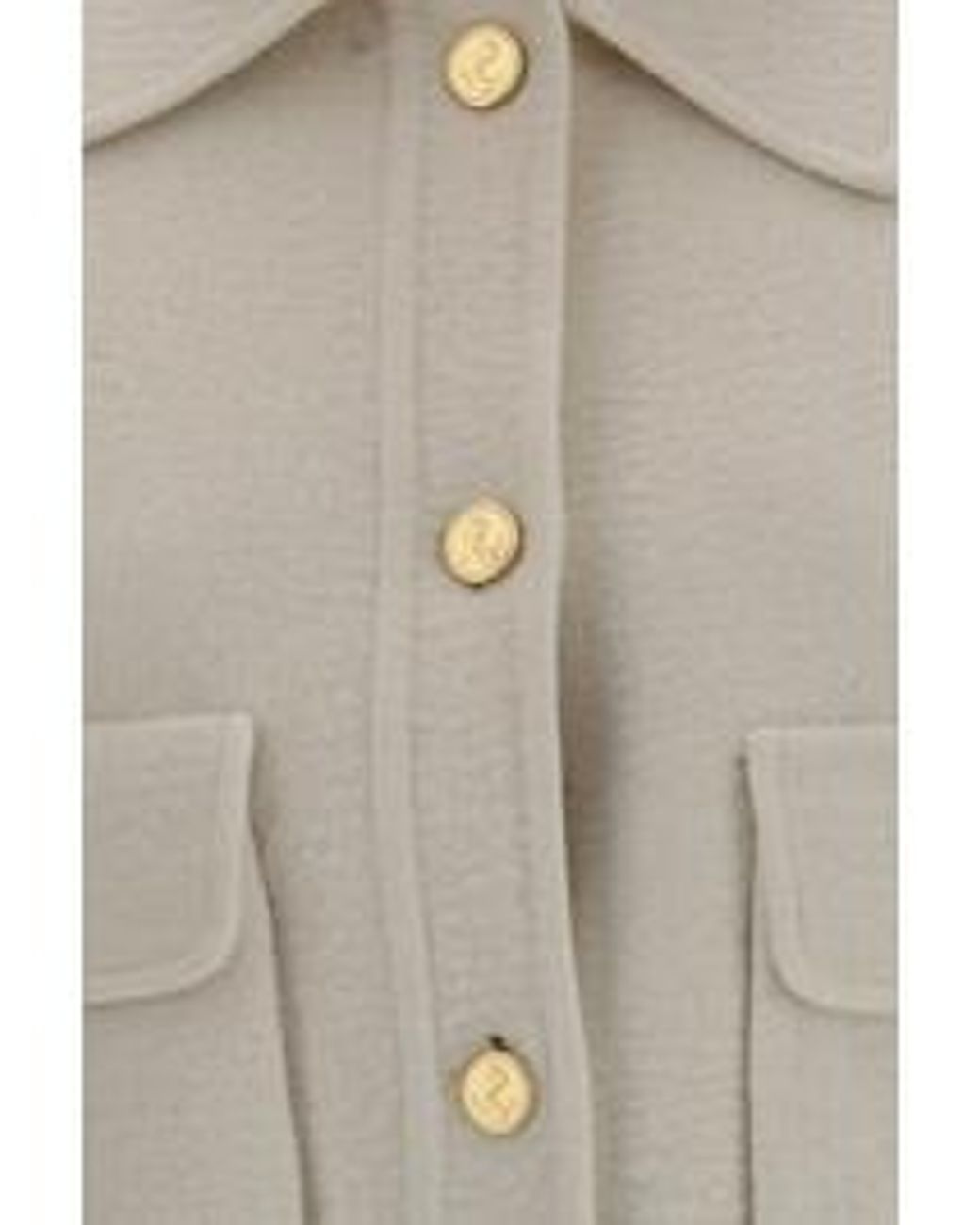 Thom Browne White Bell Sleeve Wool Jacket