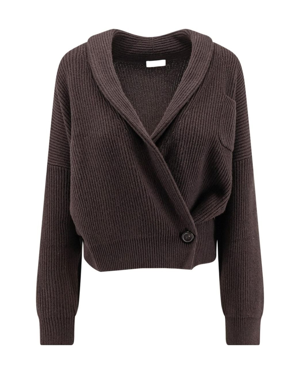 Brunello Cucinelli Black English Rib Cardigan