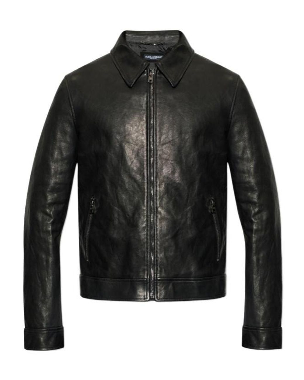 Dolce & Gabbana Black Zip-Up Jacket for men