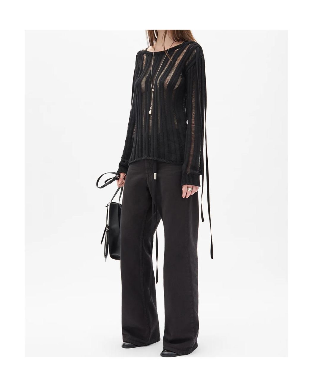 Ann Demeulemeester Black Gala Sweater