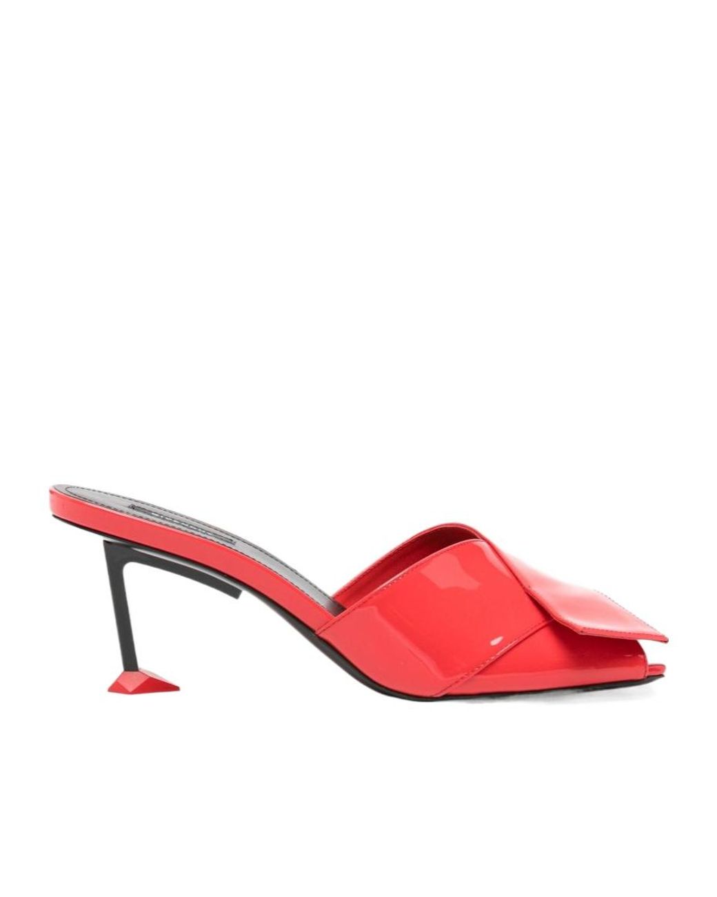 Givenchy Red Open-Toe High-Heeled Sandals