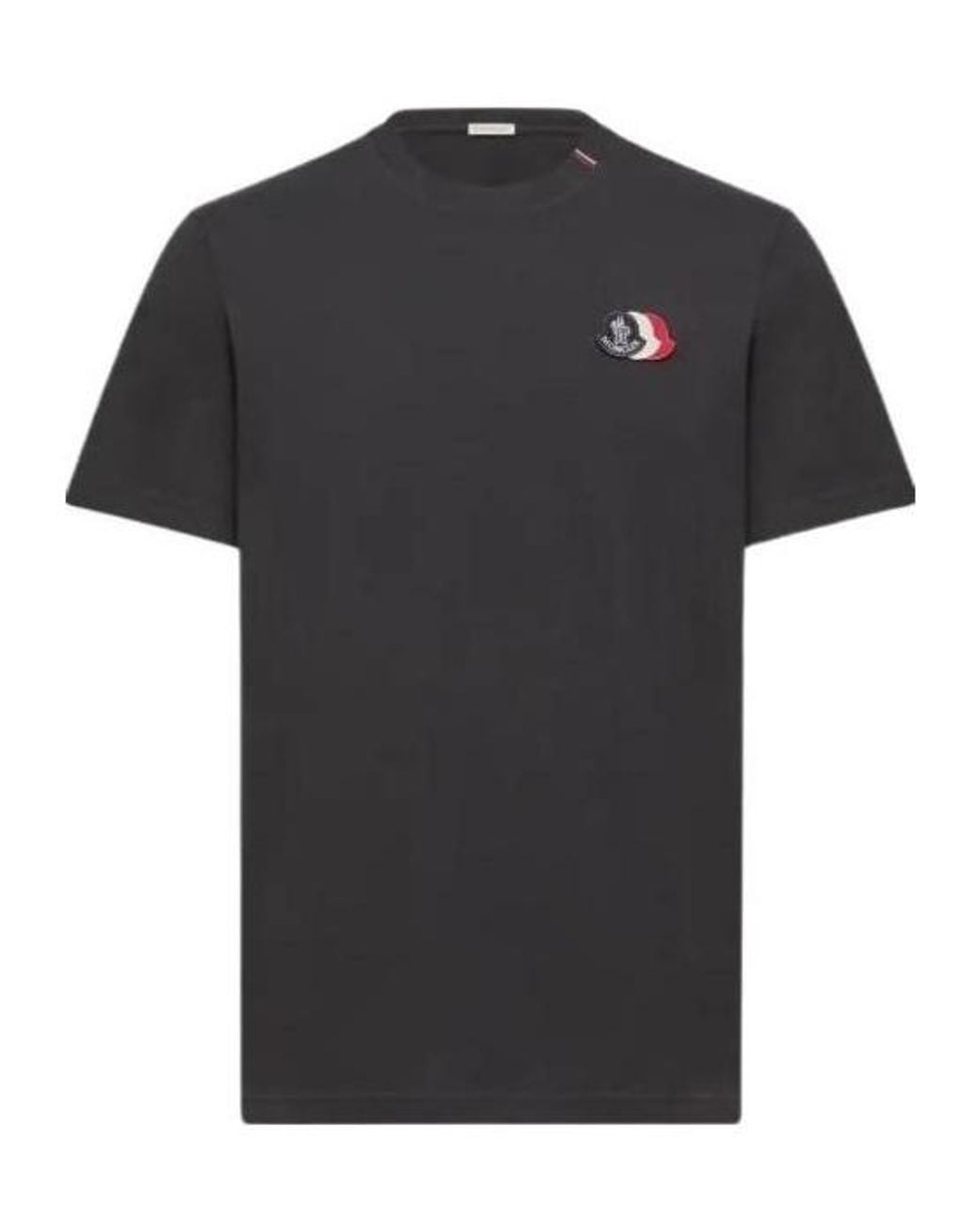 Moncler Black Patch T-Shirt for men
